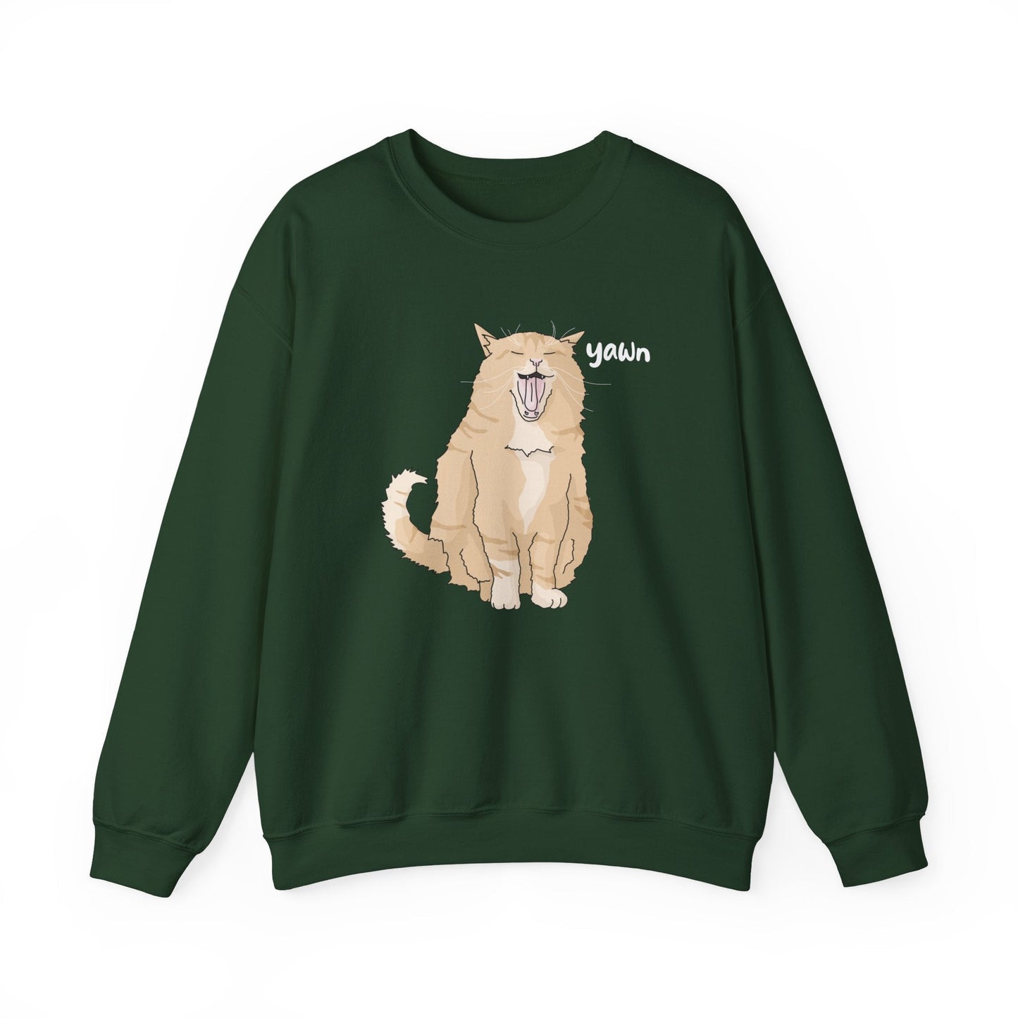 Big Yawn | Crewneck Sweatshirt - Detezi Designs-85091653136588427173