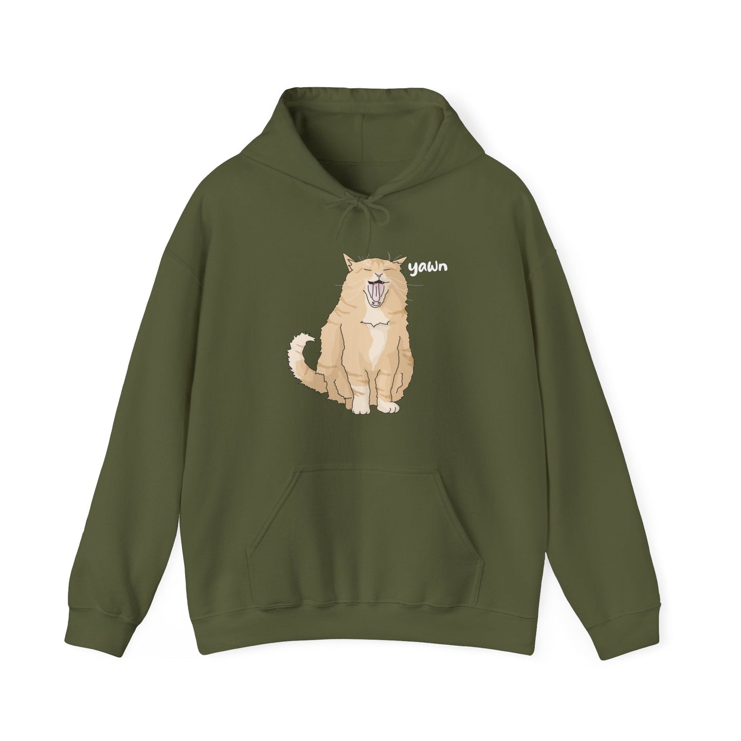 Big Yawn | Hooded Sweatshirt - Detezi Designs-93609119331818710057