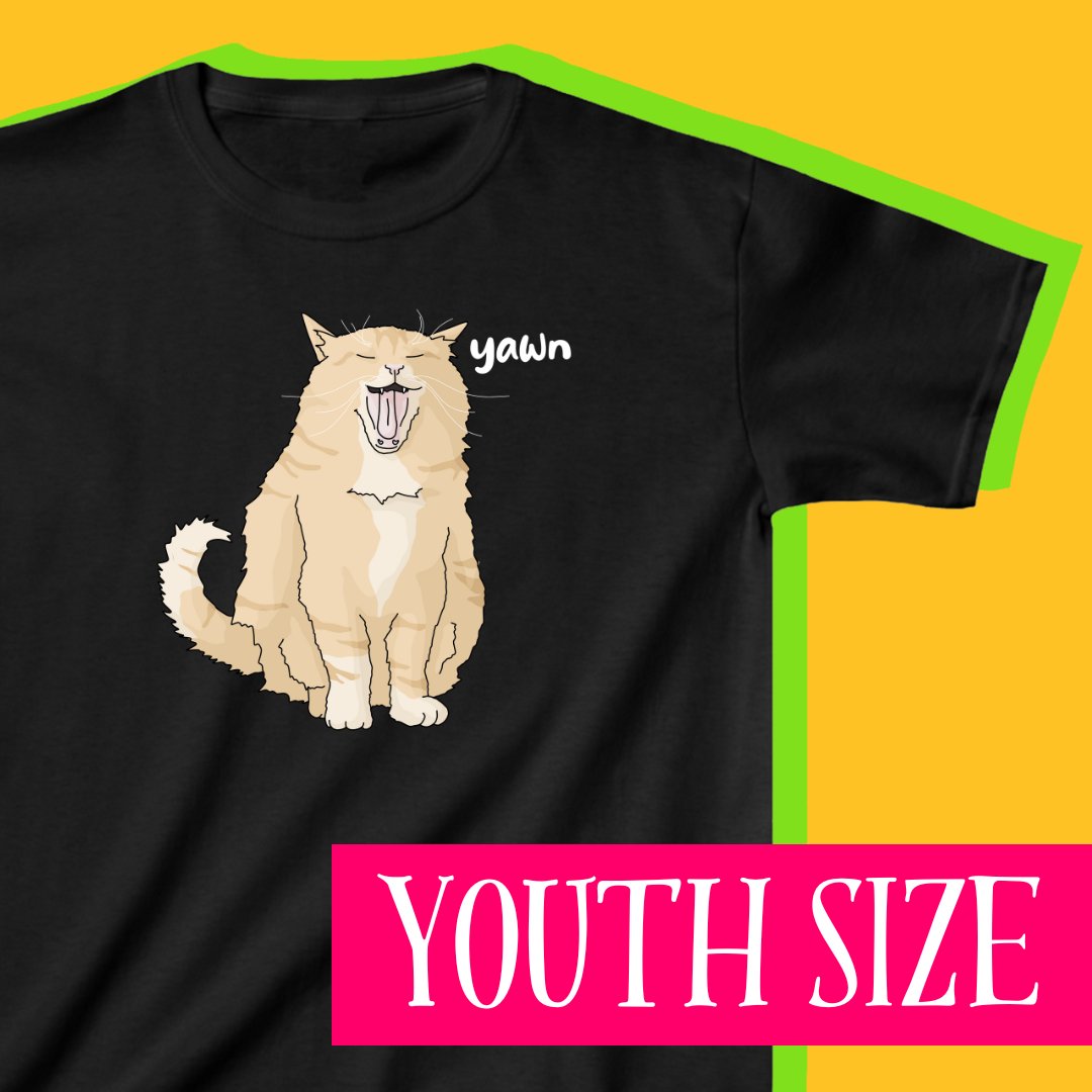 Big Yawn | **YOUTH SIZE** Tee - Detezi Designs-25801570208708112280