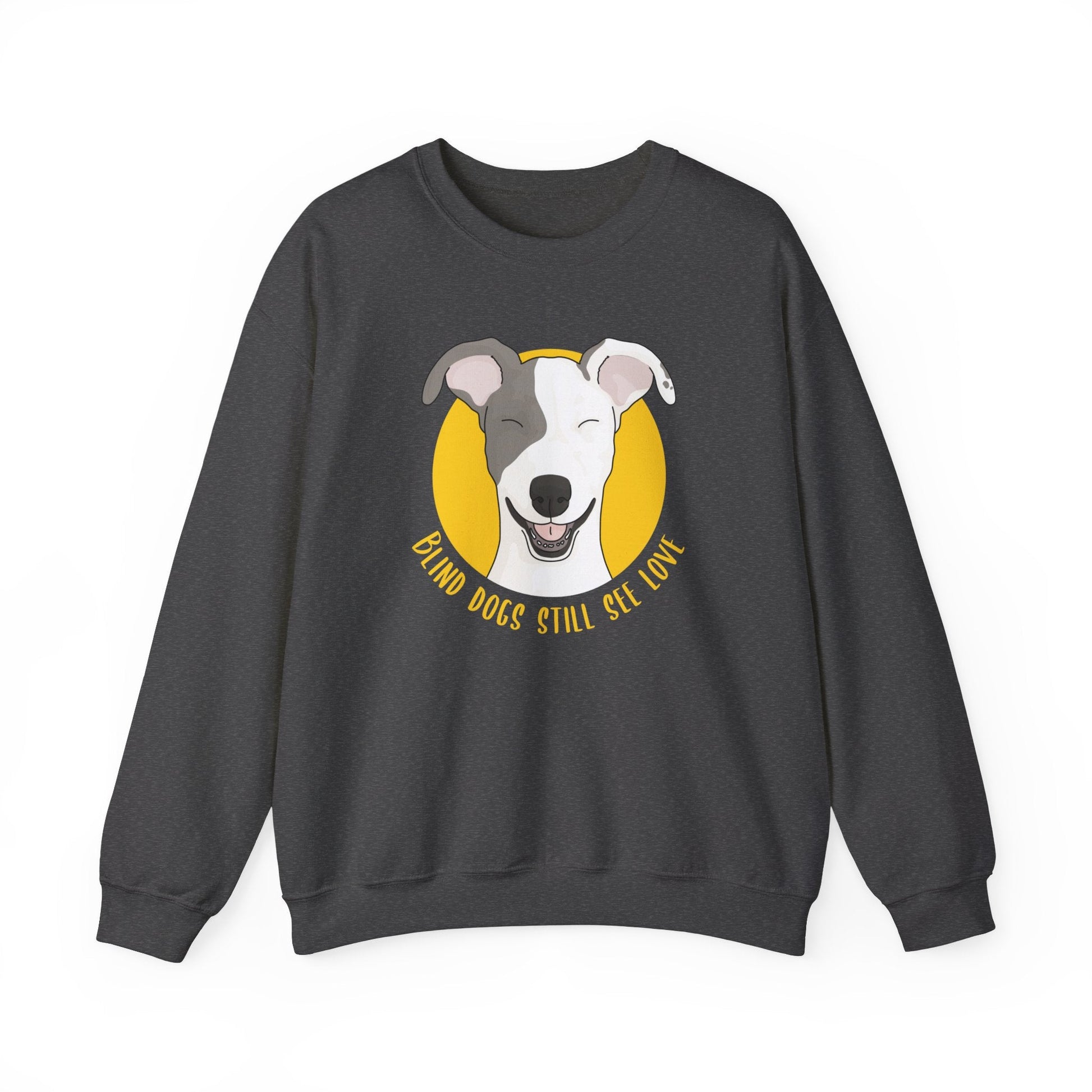 Blind Dogs Still See Love | Crewneck Sweatshirt - Detezi Designs-16718023656518434131