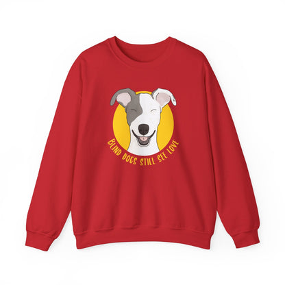 Blind Dogs Still See Love | Crewneck Sweatshirt - Detezi Designs-29104022692955838319