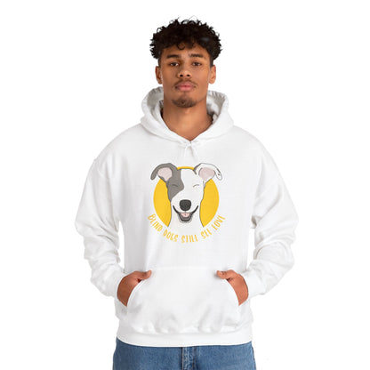 Blind Dogs Still See Love | Hooded Sweatshirt - Detezi Designs-14150021291360216084