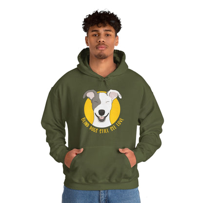 Blind Dogs Still See Love | Hooded Sweatshirt - Detezi Designs-14150021291360216084