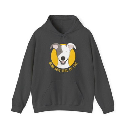 Blind Dogs Still See Love | Hooded Sweatshirt - Detezi Designs-24702781458078353704