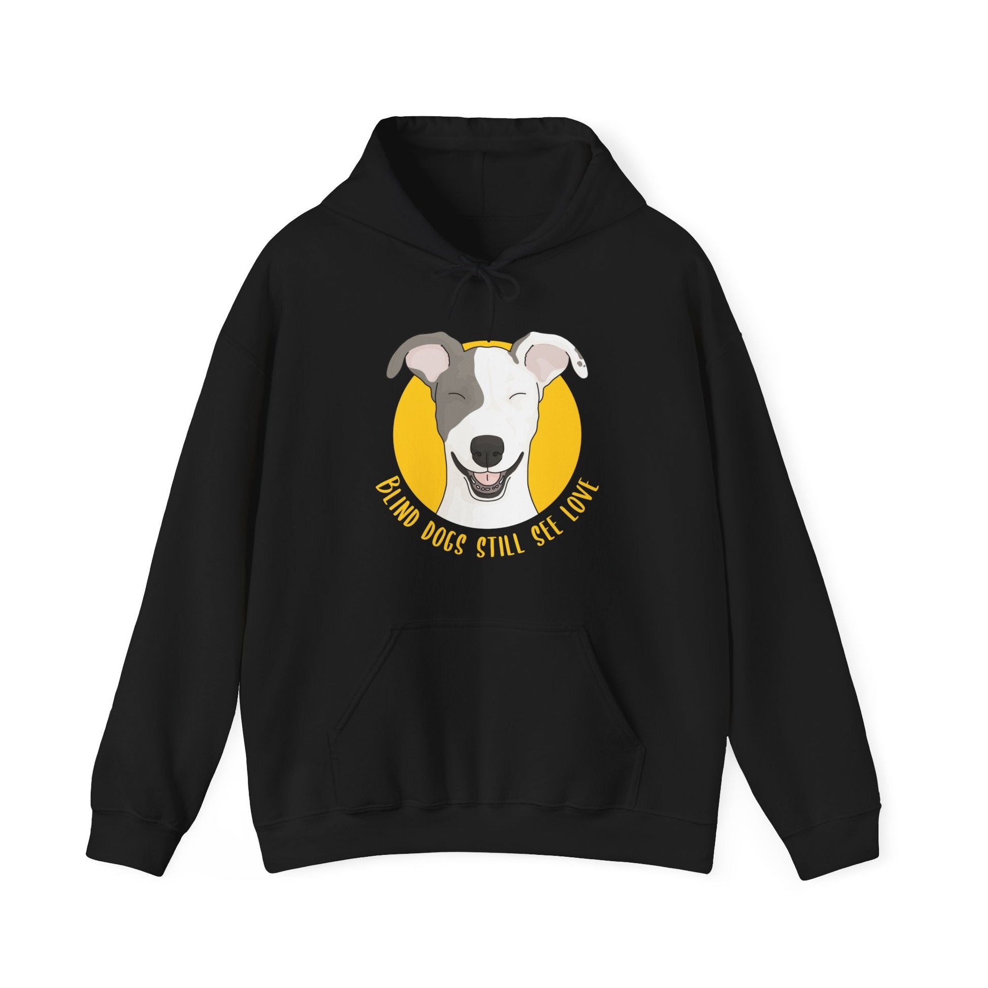 Blind Dogs Still See Love | Hooded Sweatshirt - Detezi Designs-29755661217439082211