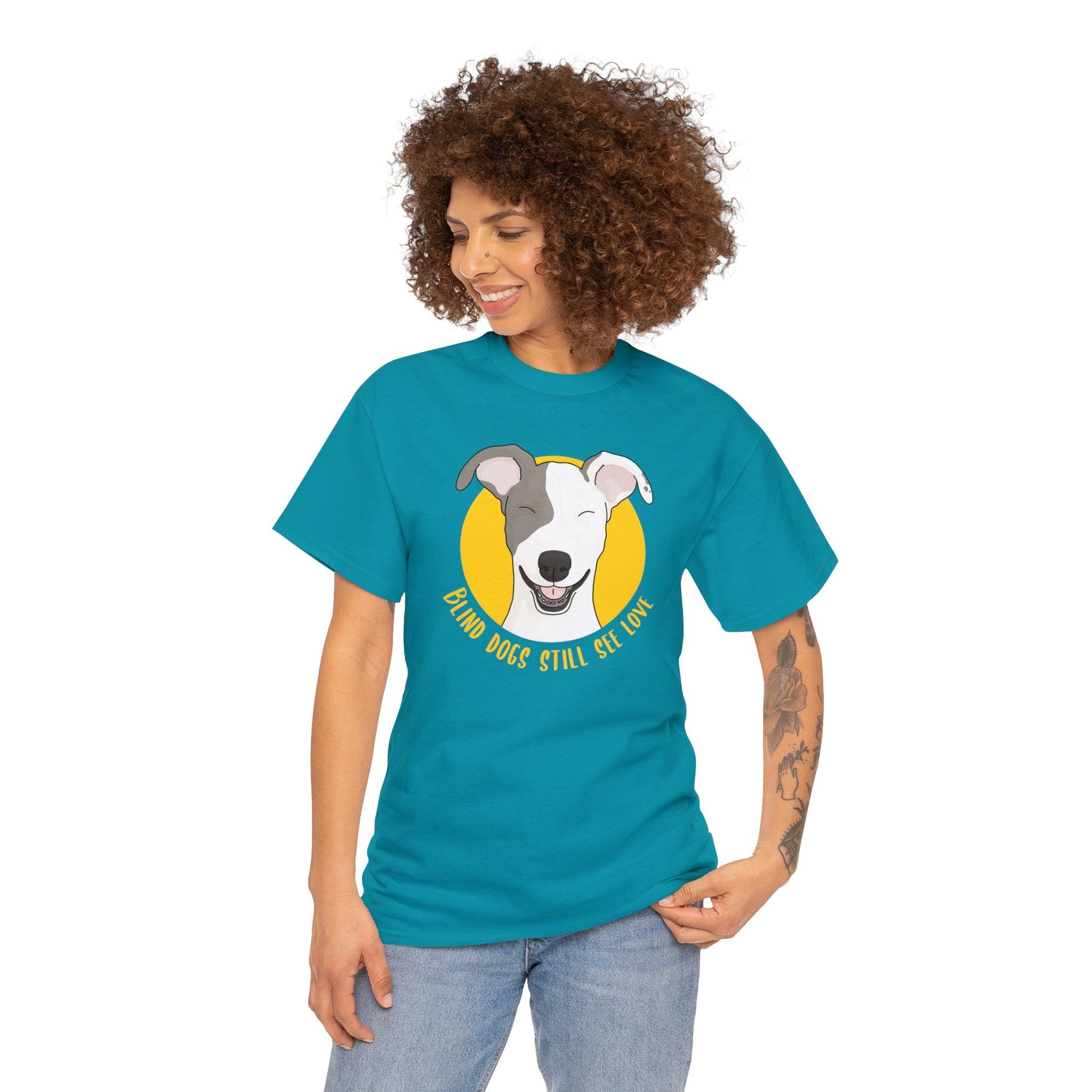 Blind Dogs Still See Love | T-shirt - Detezi Designs-11869007274586770372