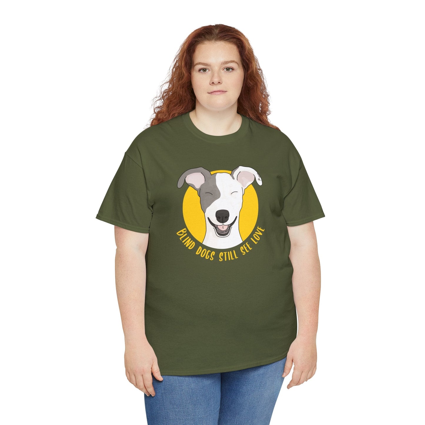 Blind Dogs Still See Love | T-shirt - Detezi Designs-11869007274586770372