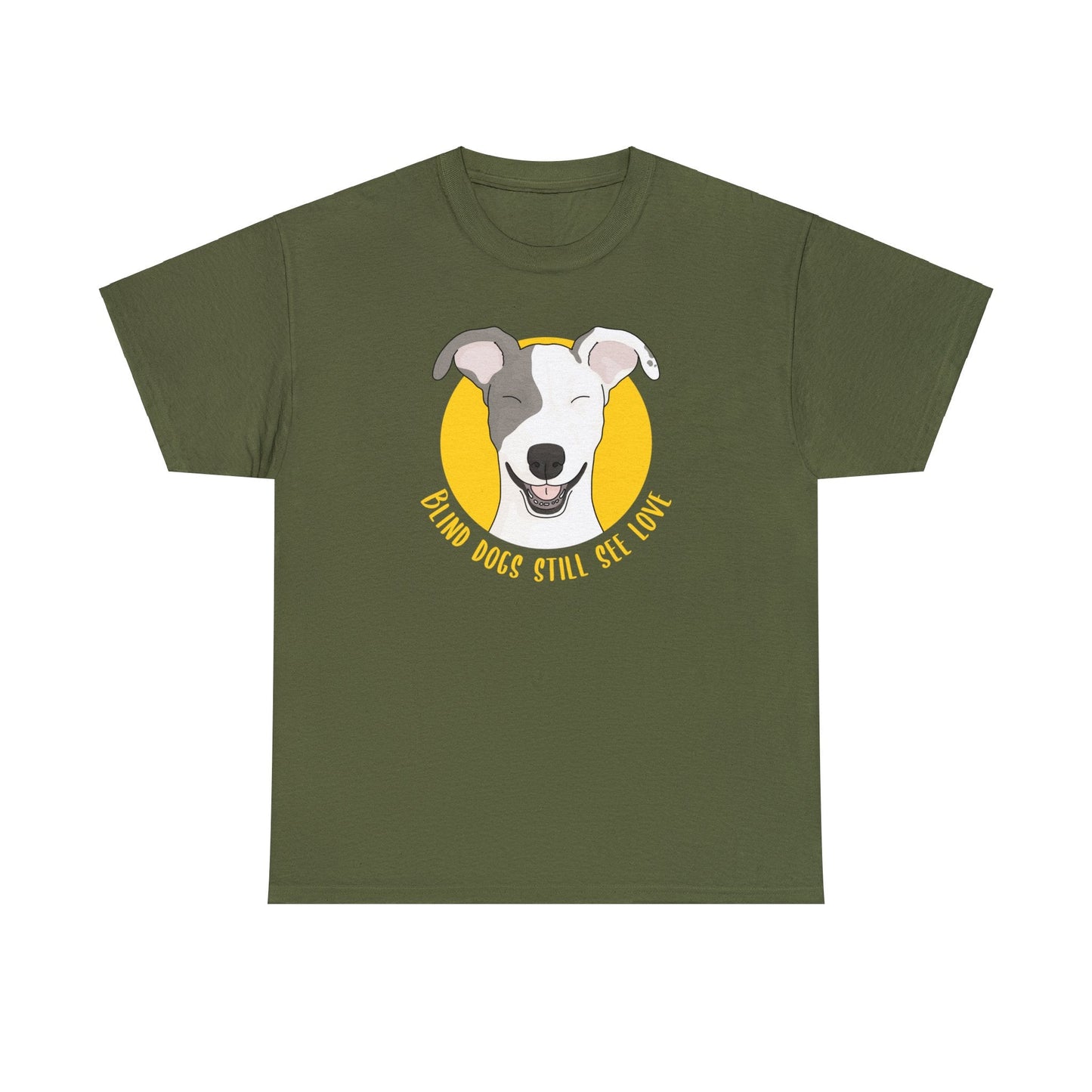 Blind Dogs Still See Love | T-shirt - Detezi Designs-11869007274586770372