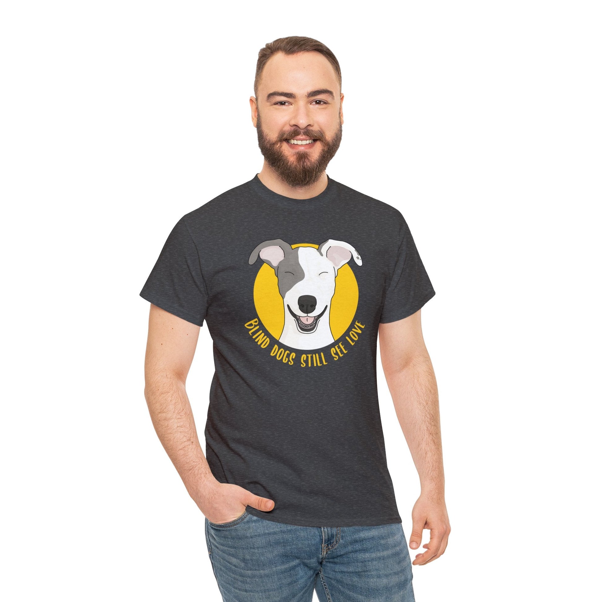 Blind Dogs Still See Love | T-shirt - Detezi Designs-11869007274586770372