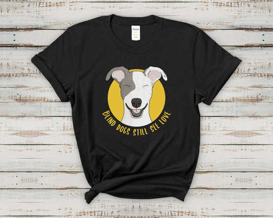 Blind Dogs Still See Love | T-shirt - Detezi Designs-22084238186241403752