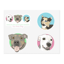 Load image into Gallery viewer, Bon Bon, CC, and Sky | FUNDRAISER for Save Monroe Strays | Sticker Sheets - Detezi Designs-32619576925938998598
