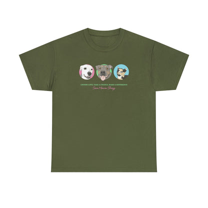 Bon Bon, CC, and Sky | FUNDRAISER for Save Monroe Strays | T-shirt - Detezi Designs-17836291192320604544