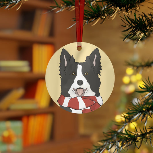 Border Collie | 2023 Holiday Ornament - Detezi Designs-33081109029367406612