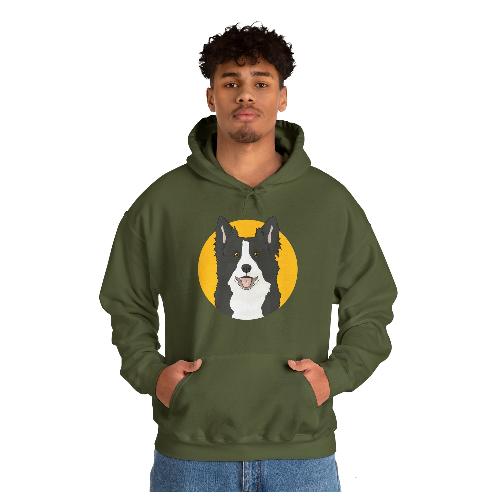 Border Collie | Hooded Sweatshirt - Detezi Designs-74842476572370756551