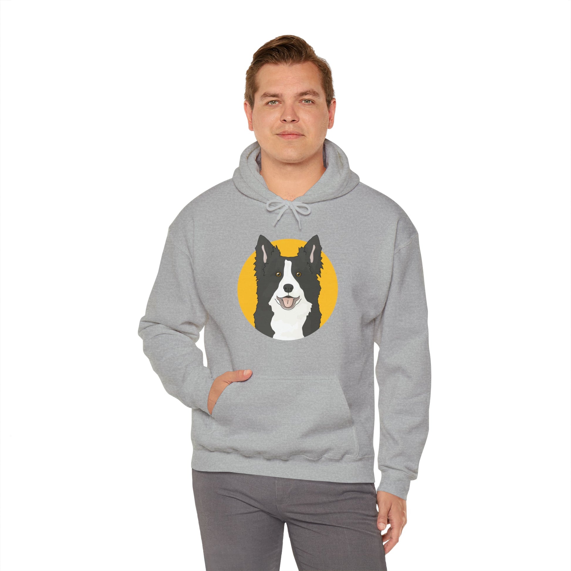 Border Collie | Hooded Sweatshirt - Detezi Designs-74842476572370756551