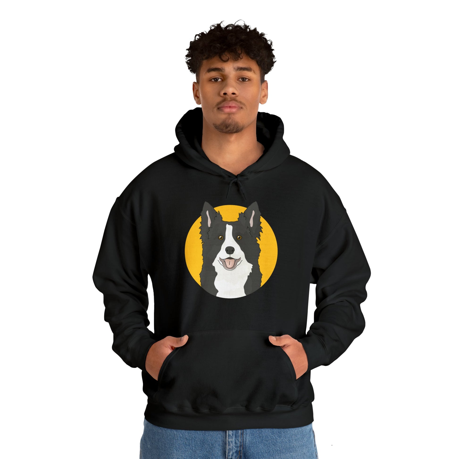 Border Collie | Hooded Sweatshirt - Detezi Designs-74842476572370756551