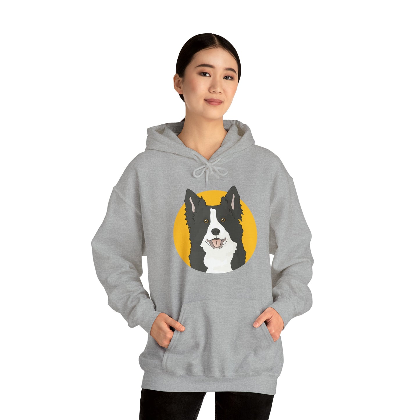 Border Collie | Hooded Sweatshirt - Detezi Designs-74842476572370756551