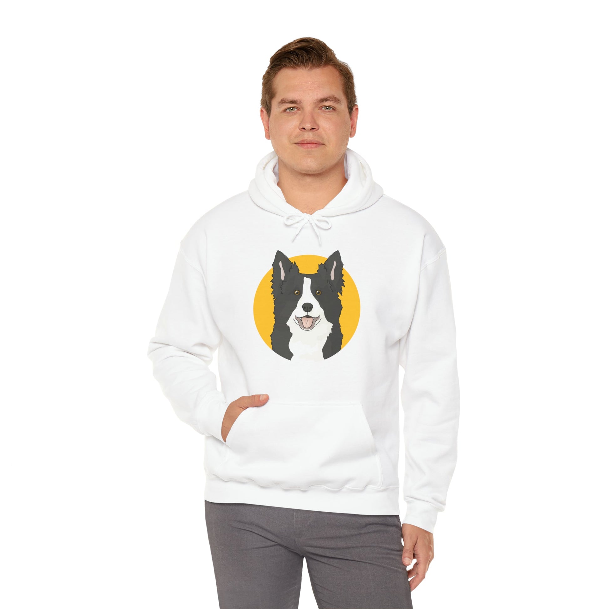 Border Collie | Hooded Sweatshirt - Detezi Designs-74842476572370756551