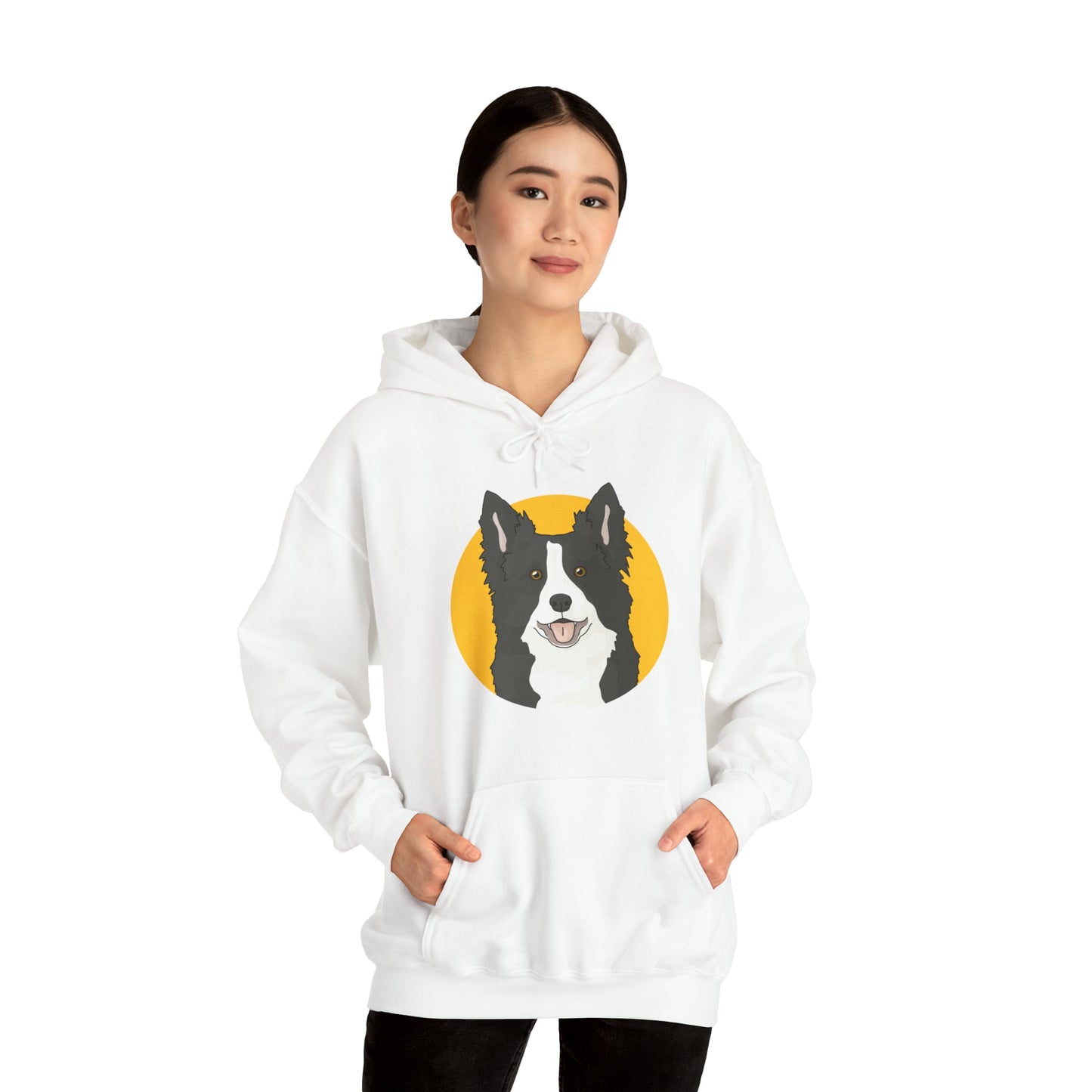 Border Collie | Hooded Sweatshirt - Detezi Designs-74842476572370756551