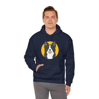 Border Collie | Hooded Sweatshirt - Detezi Designs-74842476572370756551