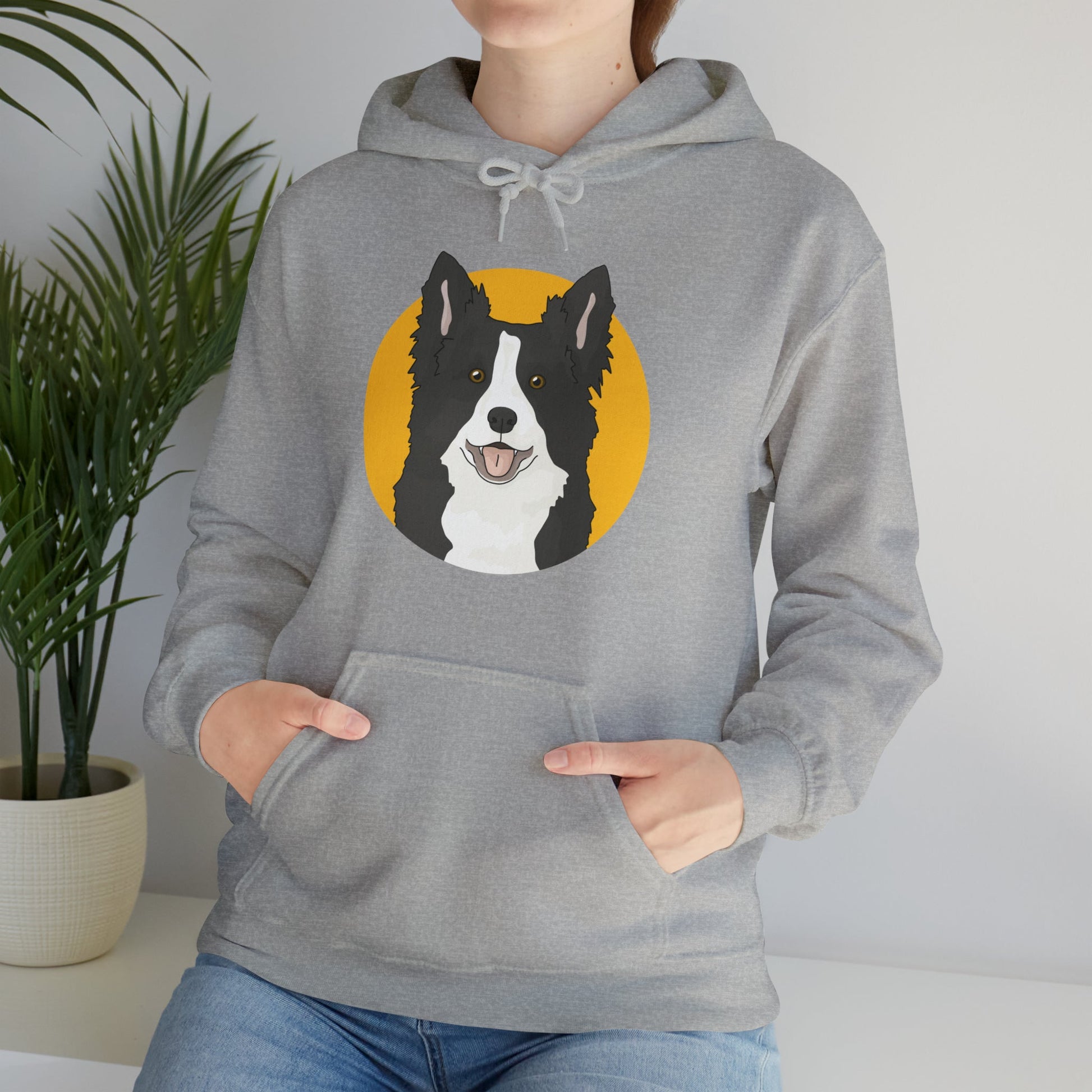 Border Collie | Hooded Sweatshirt - Detezi Designs-74842476572370756551