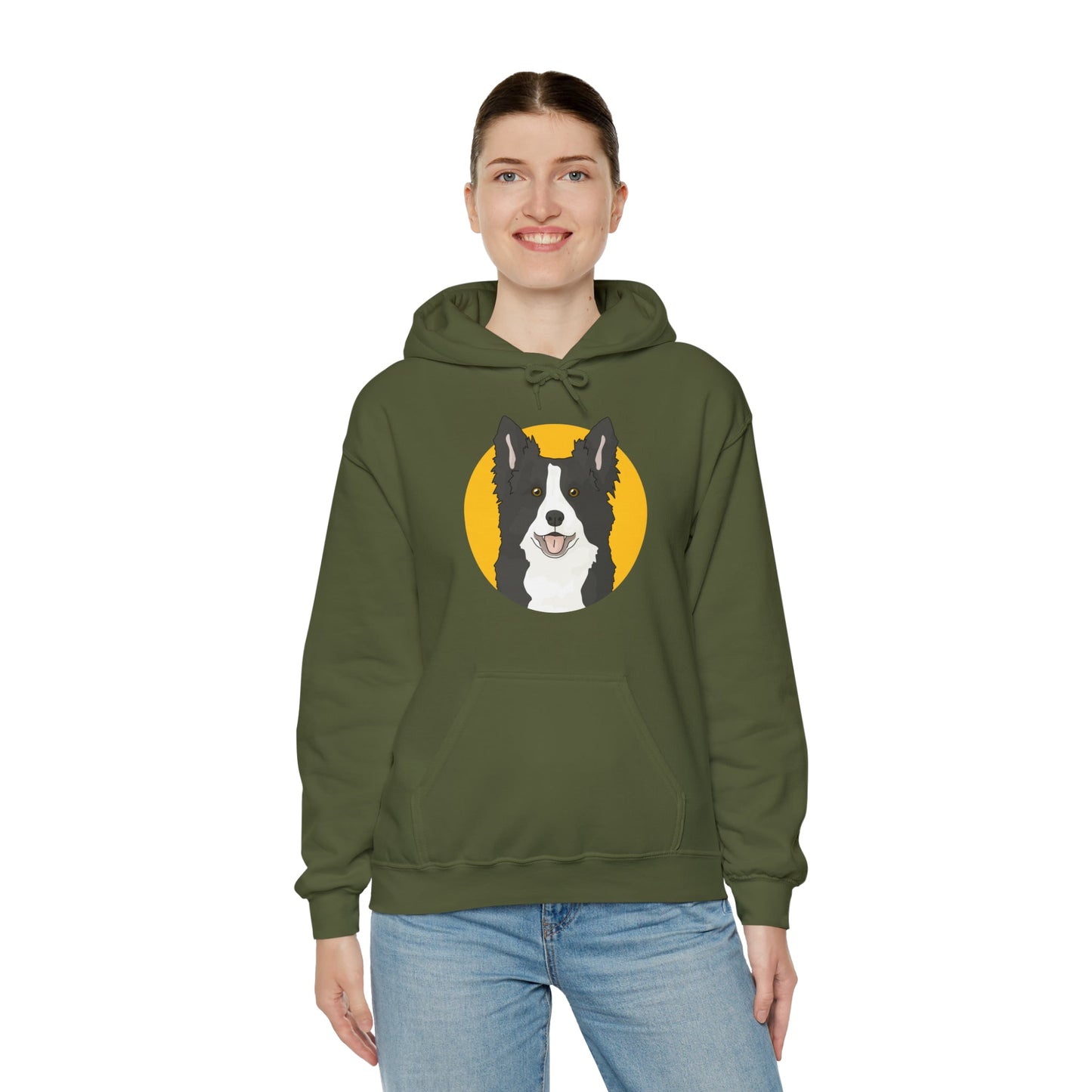 Border Collie | Hooded Sweatshirt - Detezi Designs-74842476572370756551