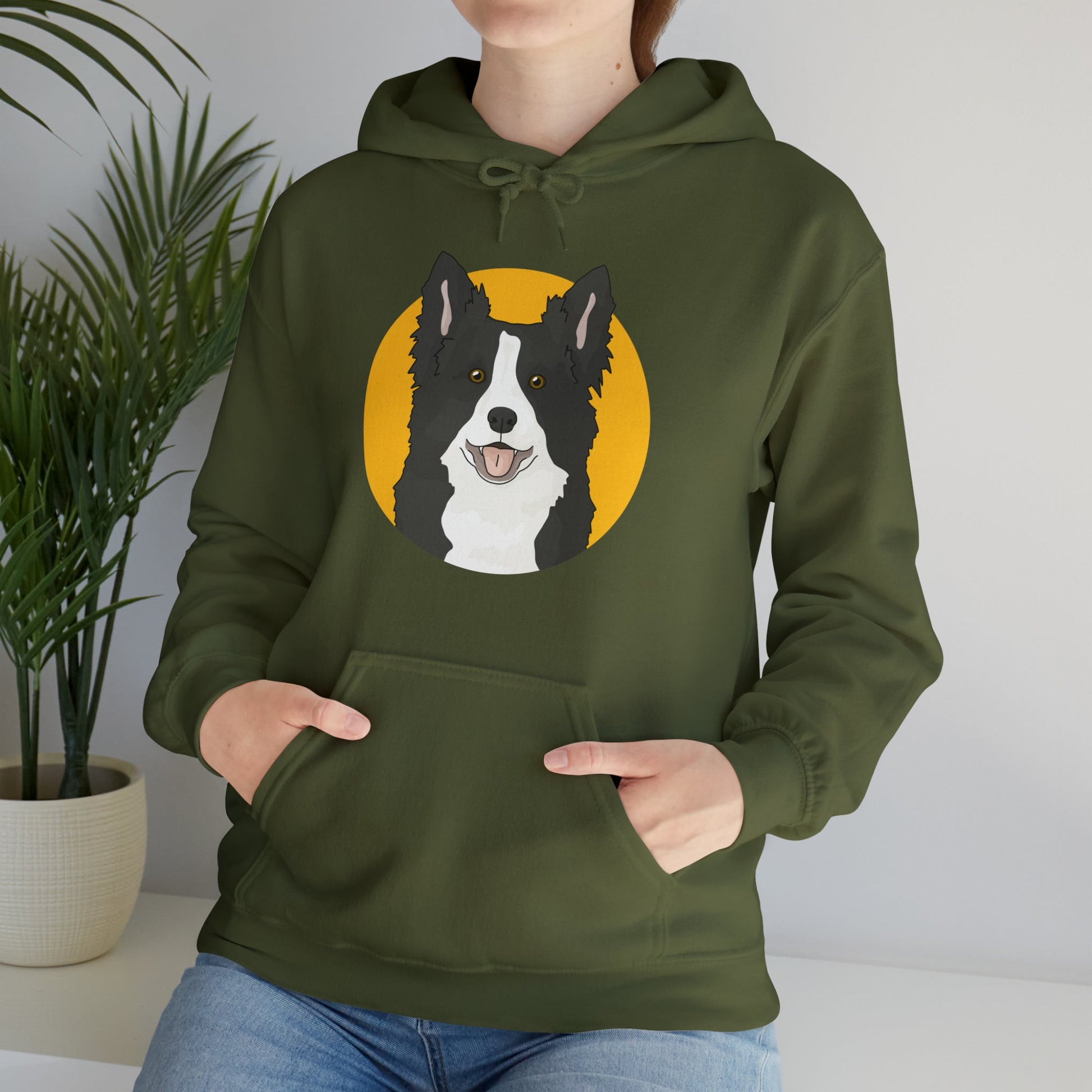 Border Collie | Hooded Sweatshirt - Detezi Designs-74842476572370756551