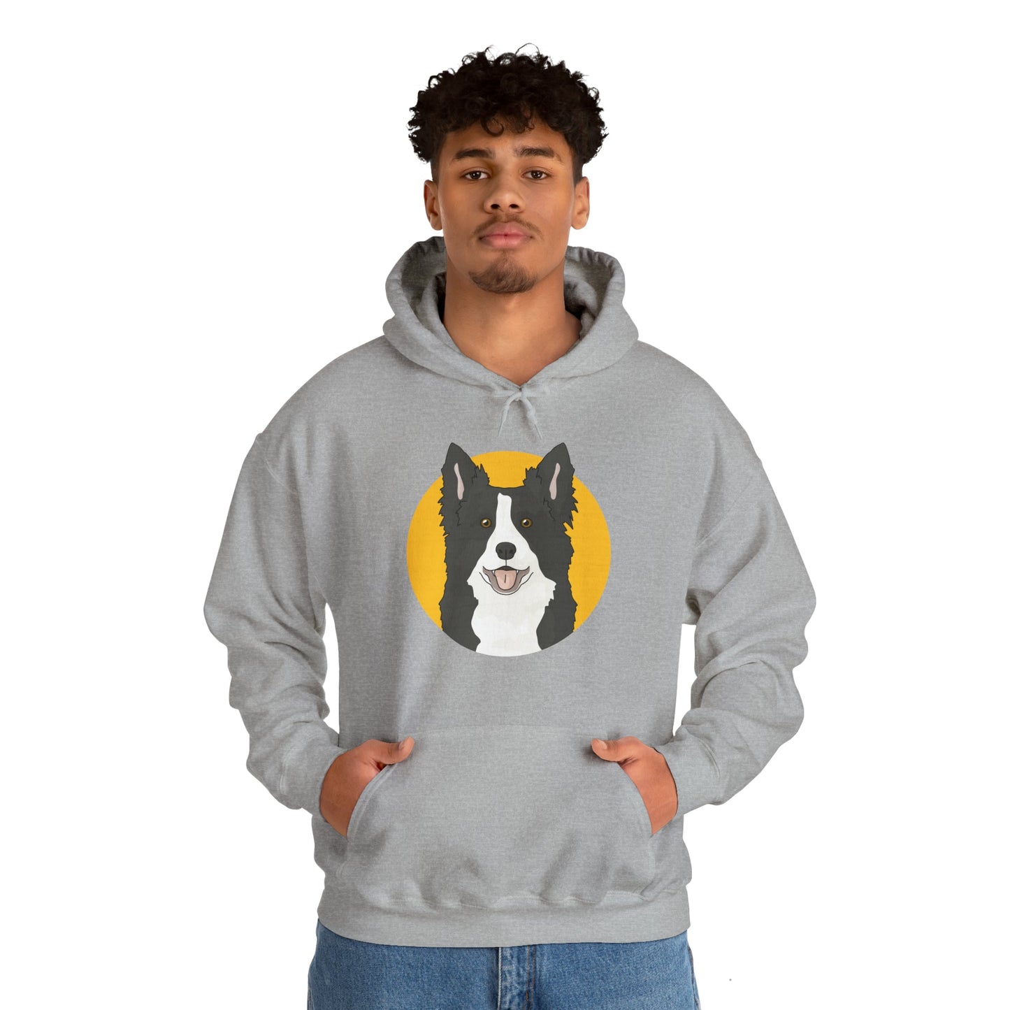 Border Collie | Hooded Sweatshirt - Detezi Designs-74842476572370756551