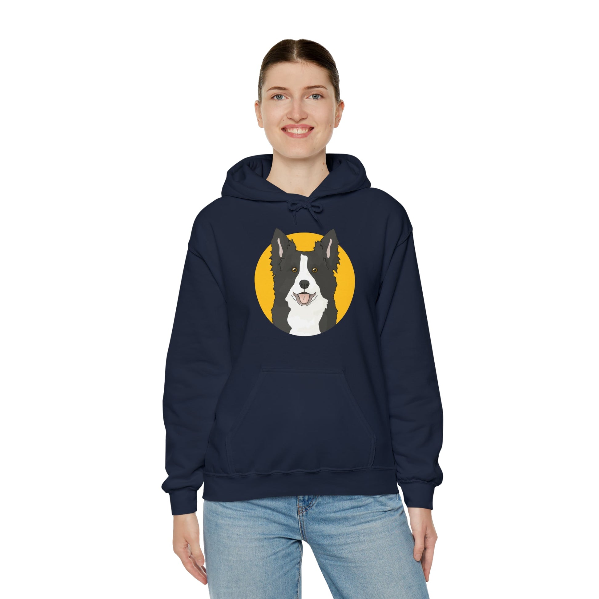 Border Collie | Hooded Sweatshirt - Detezi Designs-74842476572370756551