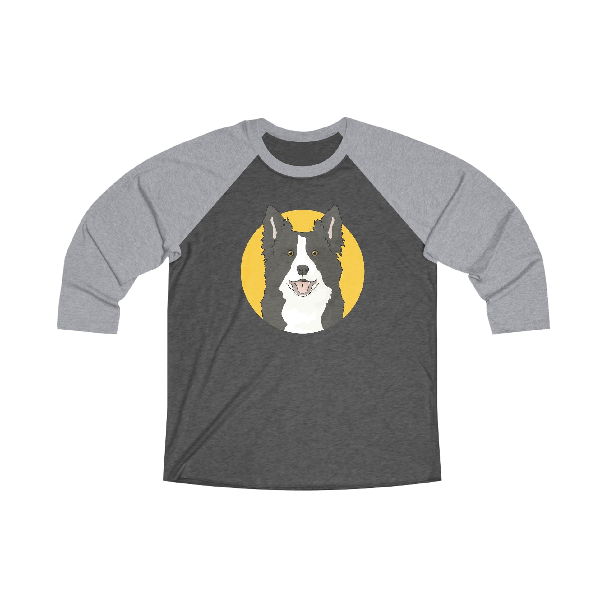 Border Collie | Unisex 3\4 Sleeve Tee - Detezi Designs-25201840712968149746