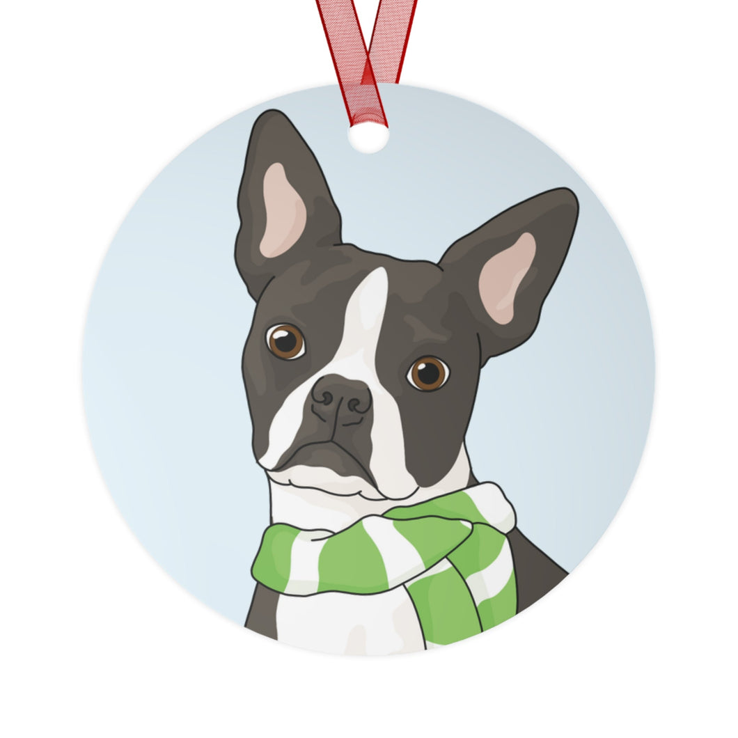 Boston Terrier | 2023 Holiday Ornament - Detezi Designs-84742785449496446007