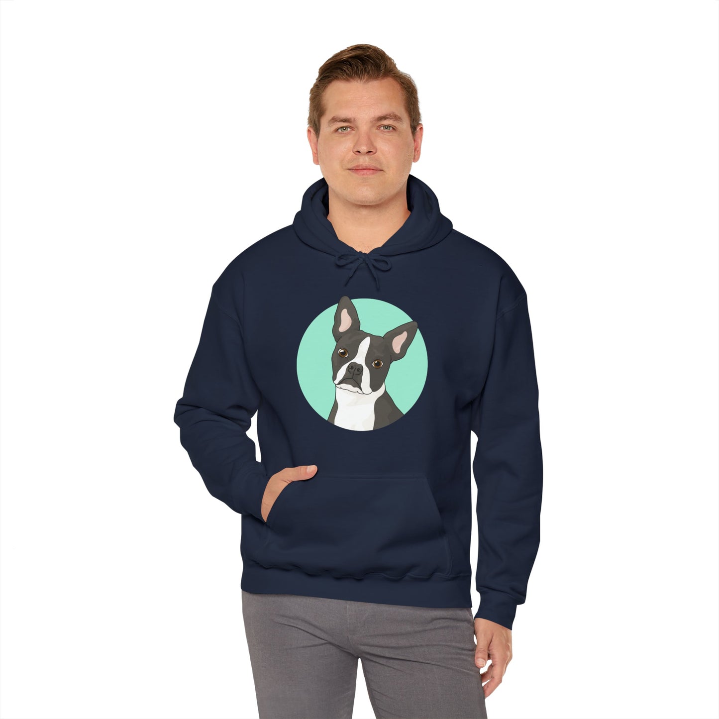 Boston Terrier | Hooded Sweatshirt - Detezi Designs-18939934363929724073