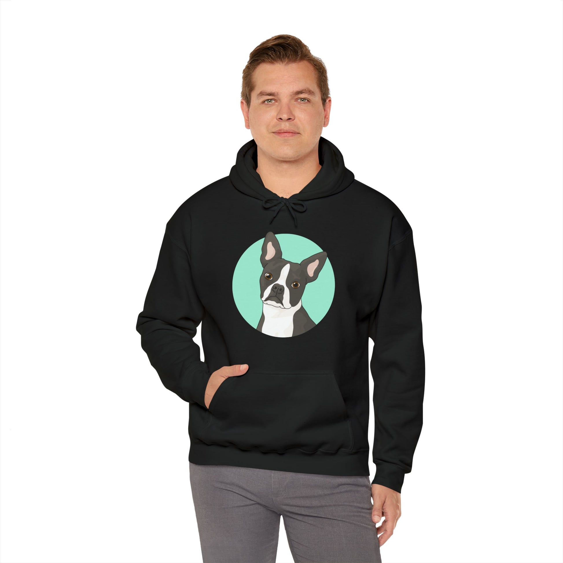 Boston Terrier | Hooded Sweatshirt - Detezi Designs-18939934363929724073