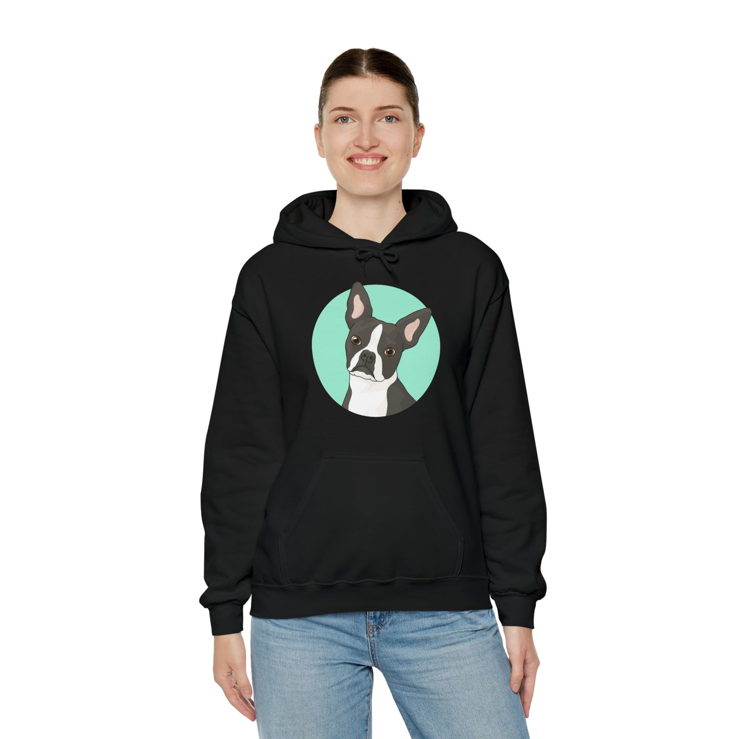 Boston Terrier | Hooded Sweatshirt - Detezi Designs-18939934363929724073