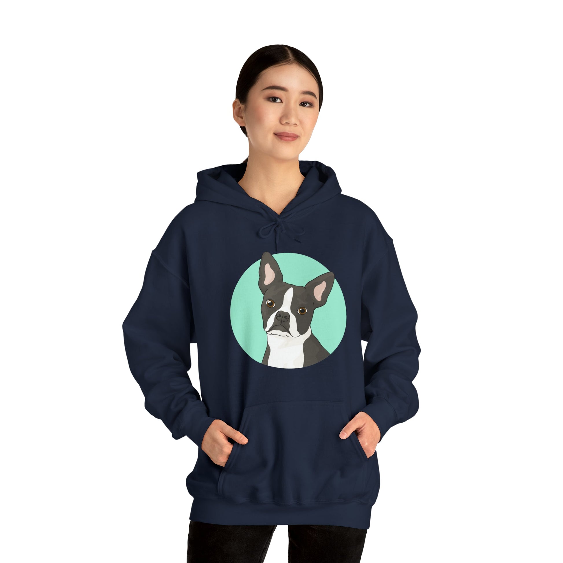 Boston Terrier | Hooded Sweatshirt - Detezi Designs-18939934363929724073