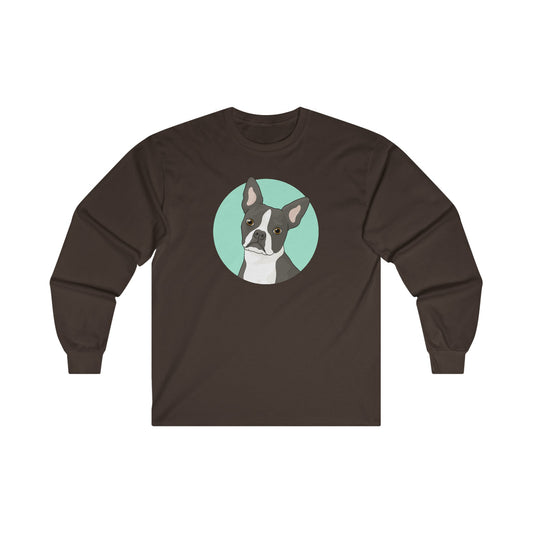 Boston Terrier | Long Sleeve Tee - Detezi Designs-15575355481889395771