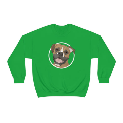 Boxer Circle | Crewneck Sweatshirt - Detezi Designs-15946530080752972300