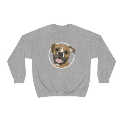 Boxer Circle | Crewneck Sweatshirt - Detezi Designs-23830513541044764063