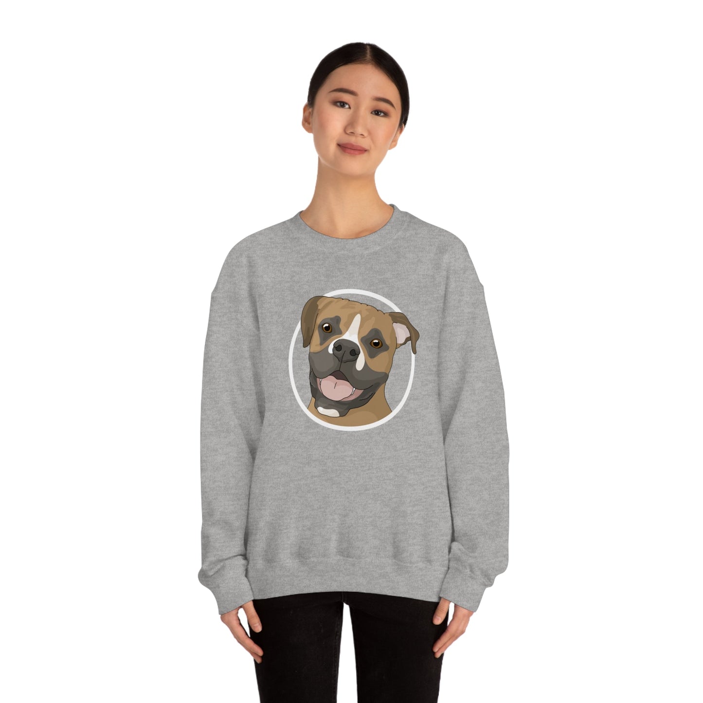 Boxer Circle | Crewneck Sweatshirt - Detezi Designs-23830513541044764063