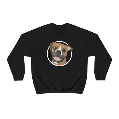 Boxer Circle | Crewneck Sweatshirt - Detezi Designs-27870567540145192470