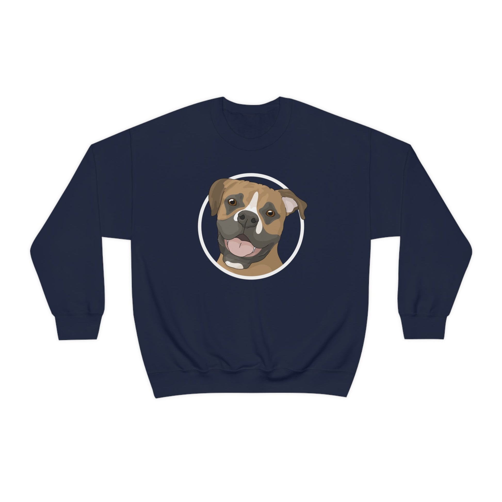 Boxer Circle | Crewneck Sweatshirt - Detezi Designs-33751293327732793510