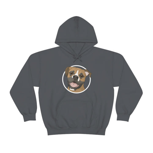 Boxer Circle | Hooded Sweatshirt - Detezi Designs-23257794664807162836