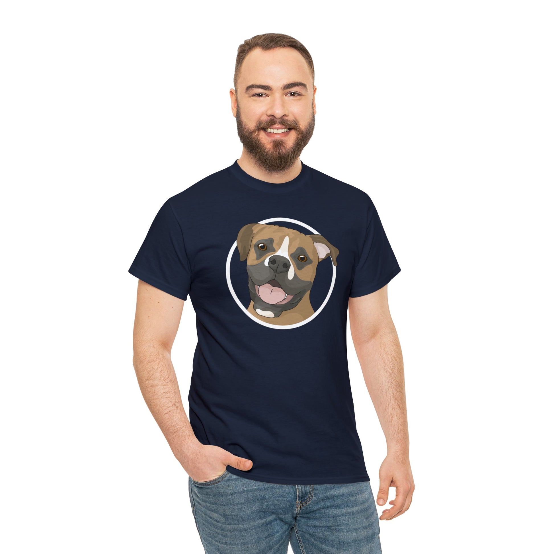 Boxer Circle | T-shirt - Detezi Designs-58718017107847312198