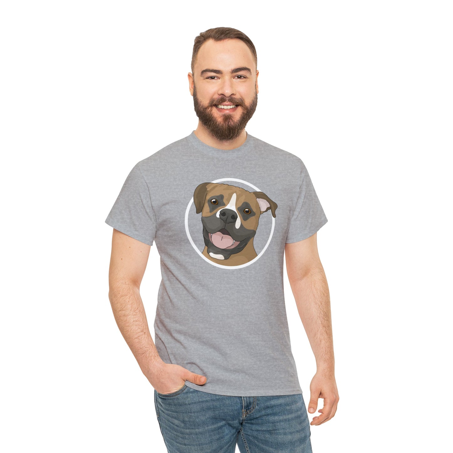 Boxer Circle | T-shirt - Detezi Designs-58718017107847312198