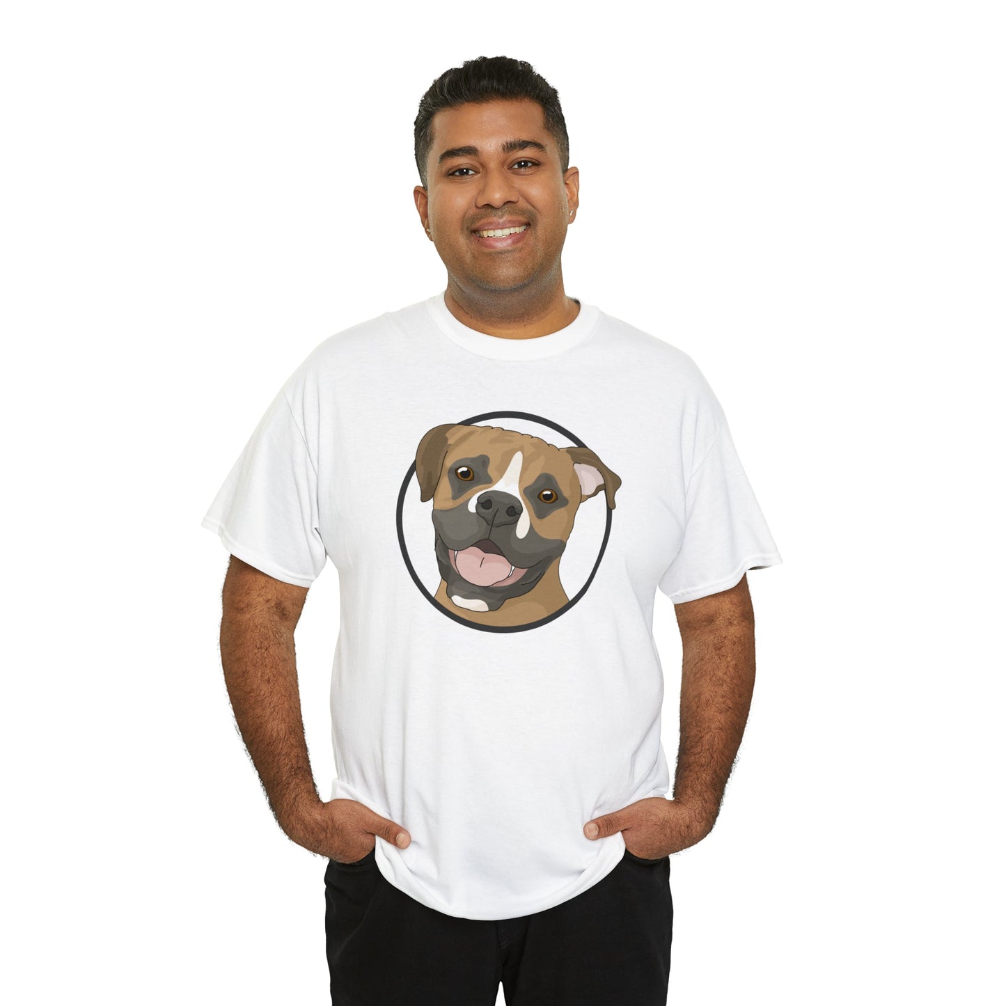 Boxer Circle | T-shirt - Detezi Designs-58718017107847312198