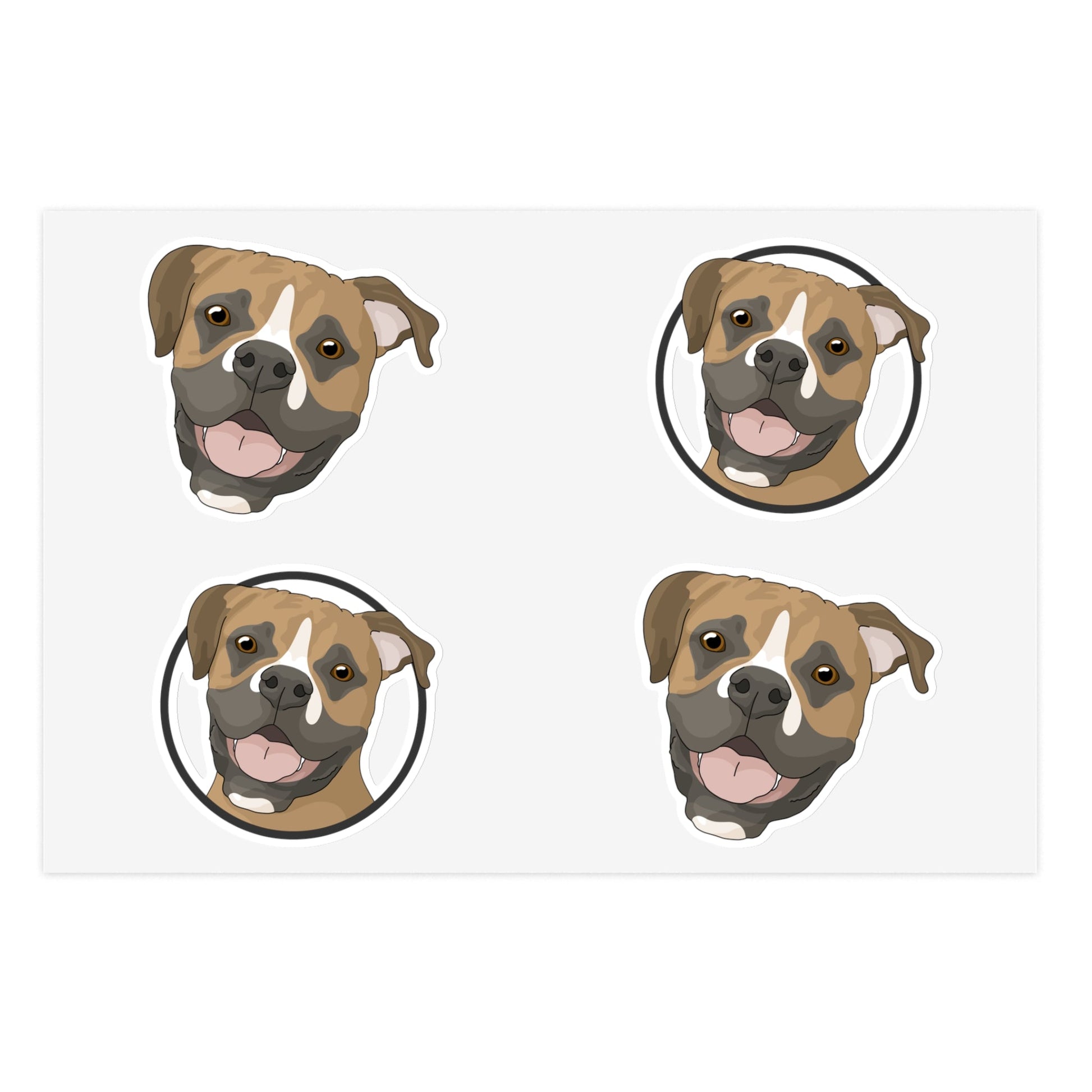 Boxer | Sticker Sheet - Detezi Designs-32570581639670604438