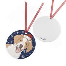 Load image into Gallery viewer, Brittany Spaniel | 2023 Holiday Ornament - Detezi Designs-30235299544413490906
