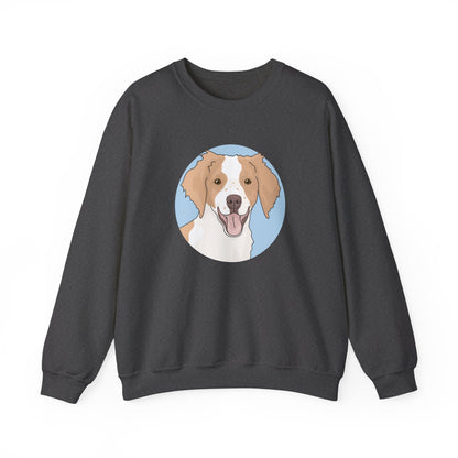 Brittany Spaniel | Crewneck Sweatshirt - Detezi Designs-10893542117884770192