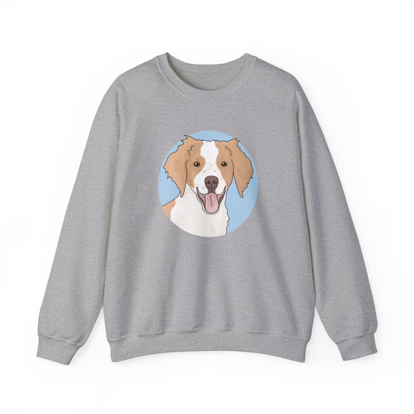 Brittany Spaniel | Crewneck Sweatshirt - Detezi Designs-10930656507942997579