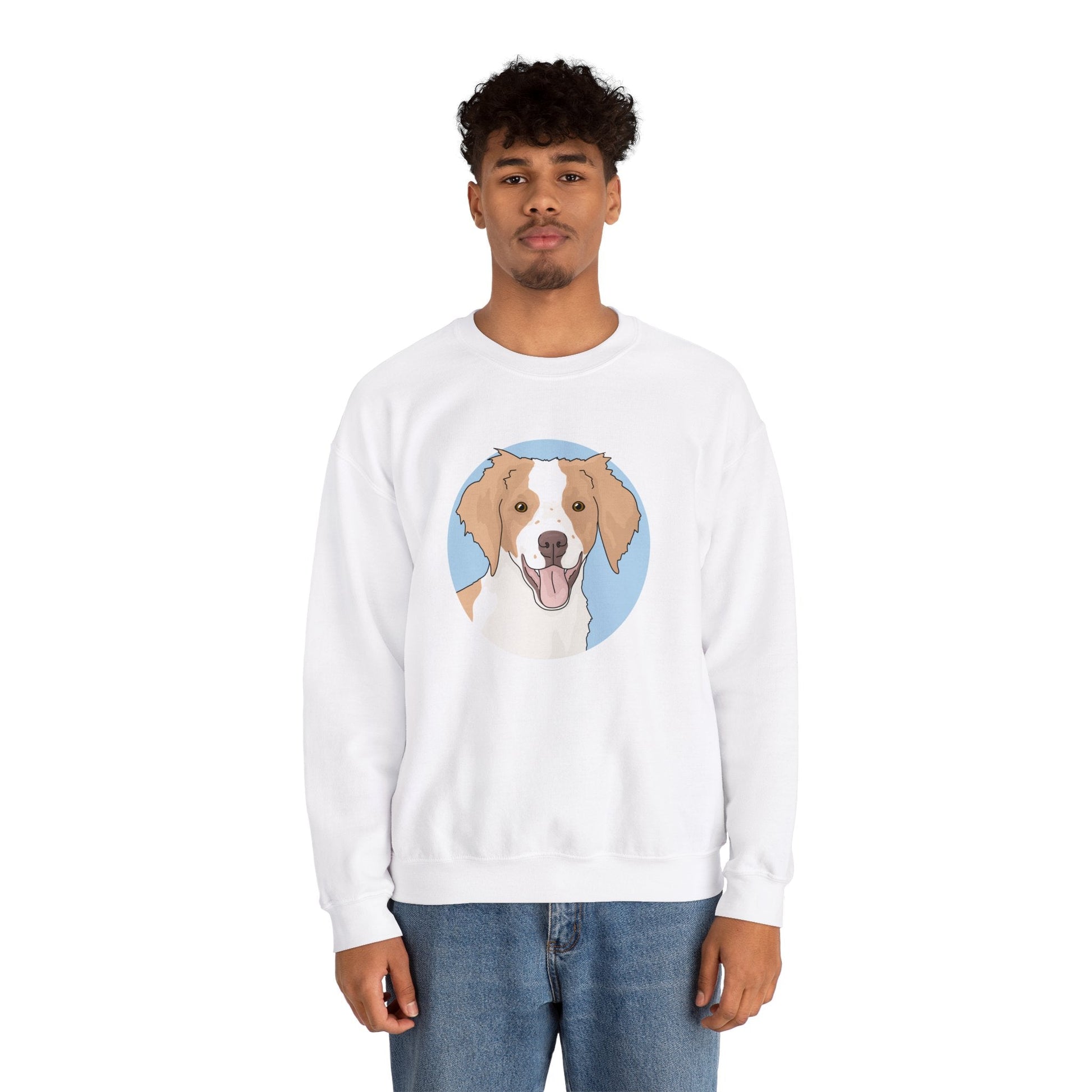 Brittany Spaniel | Crewneck Sweatshirt - Detezi Designs-16566687012348144419